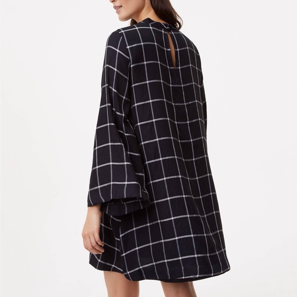 LOFT Windowpane Choker Dress - Picture 3 of 3